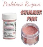 Ružová perleťová prachová farba - Shimmer Pink