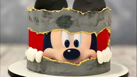 Sada oplátok na tortu s trhlinovým efektom - Mickey