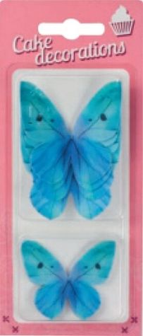 set Motýliky Mini balenie - tyrkysové - VO balenie 5 ks