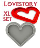 Silikomart edícia Love story 3D - 3 dielna sada