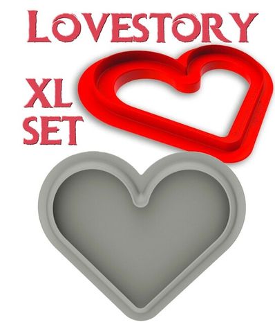Silikomart edícia Love story 3D - 3 dielna sada