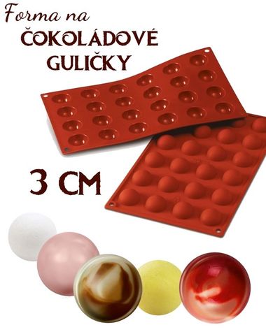 Silikónová Forma na Čokoládové Guličky - 3 cm