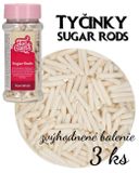 Sugar Rods - matné Biele -Zvýh. balenie 3ks