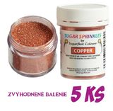 Sugar Sprinkles Copper - medené s leskom -. zvýh.bal. 5 ks