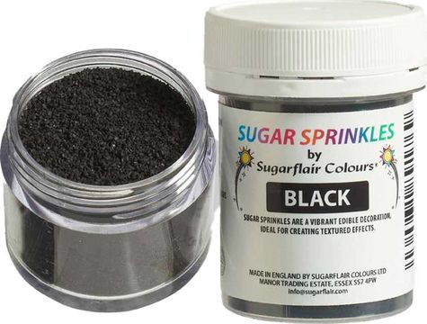 Sugar Sprinkles (SF) - Čierne (40 g)