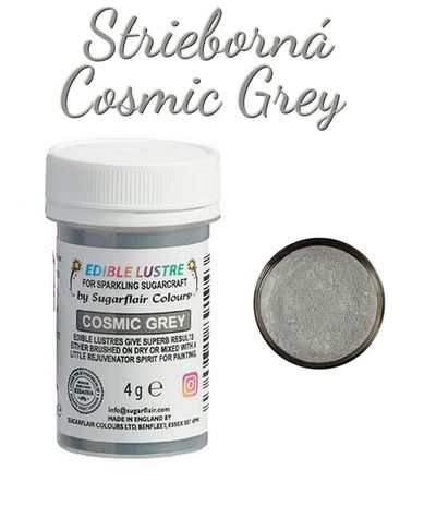svetlá Strieborná prachová farba s leskom - Lustre Cosmic Grey