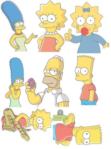 marc. oplátka - Simpsonovci postavičky