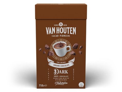 Van Houten Ground Chocolate - Tmavá (750g)