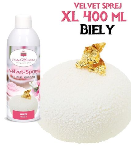 Velvet sprej XL 400 ml - Biely