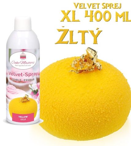 Velvet sprej XL 400 ml - Žltý