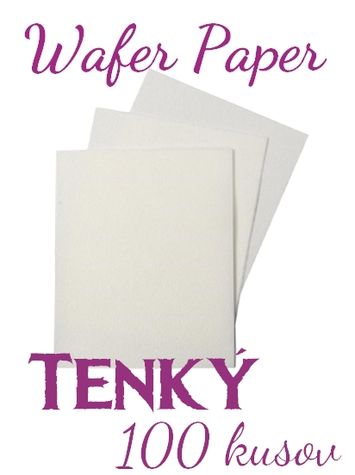 Wafer Paper - celé balenie 100 ks - Tenký