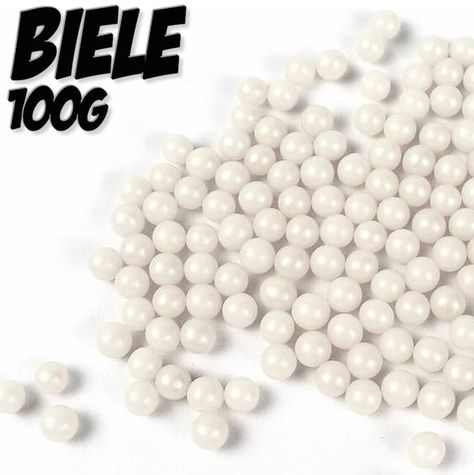 White Pearls - Biele perličky matné 100g