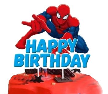 Zápich Happy Birthday - Spiderman