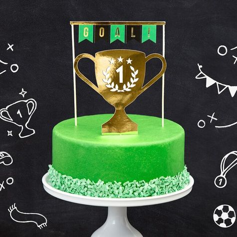 Zapichovacia futbalová dekorácia na top torty