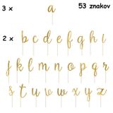 Zapichovacie písmenká (53 kusov) - malá abeceda