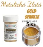 Zlatá prachová farba Gold Sparkle (4g) - Zvýh. bal. 5 ks