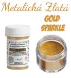 Zlatá prachová farba s leskom - Gold Sparkle (4g)