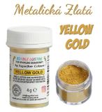 Zlatá prachová farba s leskom - Yellow Gold (4g)