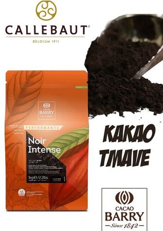značkové kakao - Cacao Barry 1kg - (Callebaut)- Tmavé Noir